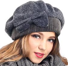 Gray One Size 100% Wool Hats for Women for sale
