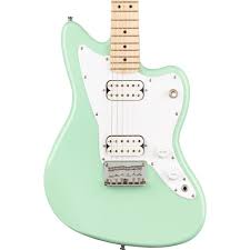 Fender®, squier®, jazzmaster® and strat® are registered trademarks of fender musical instruments corporation and axesrus® has no affiliation with. Squier Mini Jazzmaster Hh Maple White Pickguard Surf Green Russo Music