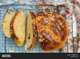 Easter egg bread, paska, potica, cinnamon rolls, and kolaches. German Sweet Easter Image Photo Free Trial Bigstock
