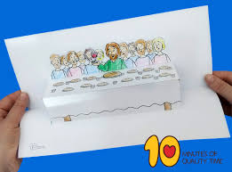 Here youll find bible lesson activities for kids about jesus gods son who died a sacrificial death to pay the penalty for free printable last supper coloring pages the last supper in the bible is the last meal jesus ate with his apostles before he was crucified. The Last Supper Craft 10 Minutes Of Quality Time