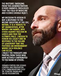 Former Centers for Disease Control and Prevention (CDC) immunizations chief  Dr. Demetre Daskalakis said Sunday that he's concerned with the direction  the agency is going and worried about public health going forward