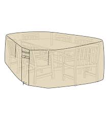 Check spelling or type a new query. Large Deluxe Furniture Cover For Rectangle Oval Dining Table And Chairs Tan Plowhearth