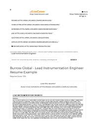 Szablony cv, które podkreślą twój profesjonalizm. Sample Resume Instrumentation Project Management