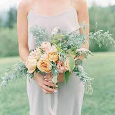 Burgundy + peach coral + yellow rose bouquet wedding | fall wedding flowers | cheap bridal bouquets | silk bridesmaid bouquets | artificial wedding bouquets (two dozen roses) msrp: 14 Pretty Peach Bouquets To Inspire Your Own