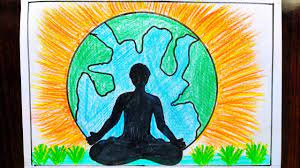 Prime minister modi's message on the importance of yoga and ayurveda. International Yoga Day Drawing How To Draw International Yoga Day Drawing World Yoga Day Youtube