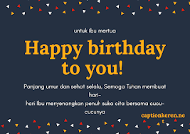 Anakmu hanyalah setitik debu yang penuh salah. Ucapan Selamat Ulang Tahun Untuk Ibu Mertua Tersayang