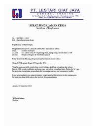 Selama bekerja di perusahaan kami, yang bersangkutan telah menunjukkan dedikasi dan loyalitas, menunjukkan integritas dan kontribusinya terhadap perusahaan. 12 Contoh Surat Pengalaman Kerja Yang Benar Dan Terbaru Contoh Surat