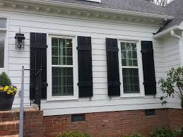 And most of the shutter companies will sell those as part of the and so as long as you're careful about the way they attach, you certainly can have shutters on top of vinyl. Replacement Windows Charlotte Nc Shutters Exterior Farmhouse Shutters House Shutters