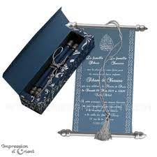 Faire Part De Mariage Parchemin Oriental Bleu Royal Et Argent Modele Karim En Fibre D Faire Part Mariage Faire Part Parchemin Decoration Mariage Oriental