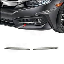 For Honda Civic 2016 2020 Chrome Front Fog Light Trim Cover Bezel S St Omac Shop Usa Auto Accessories