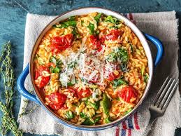 Tomato And Mozzarella Orzo Recipe Hellofresh Recipe Hello Fresh Recipes Chorizo Recipes Orzo Risotto