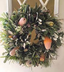 Banksia Wreath Dried Flower Wreaths Flower Wreath Wreaths