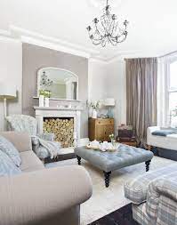 Neutral Traditional Living Room With Log Fireplace The Room Edit Living Room Grey Living Room Paint Neutral Living Room