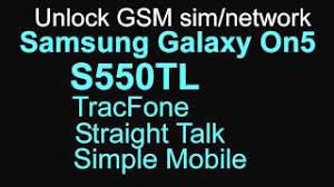 Cómo liberar un samsung de tracfone. Unlock Samsung Galaxy On5 S550tl Simple Mobile Tracfone Straight Talk Youtube