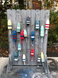 Lobster Buoys W Mast Wooden Buoys Nautical Decor Buoy Decor Ocean Decor Beach Decor By Coastalwoodcompany On Etsy H Buoy Decor Nautical Decor Ocean Decor