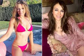 Elizabeth jane hurley was born in basingstoke, hampshire, to angela mary (titt), a take a look back at these hollywood icons in their early days to see how far they've come in their careers—and how little they've visibly aged. Liz Hurley 54 Says She S Too Old To Wear Bikini In Public Despite Sexy Instagram Snaps Mirror Online