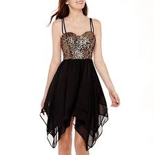 Speechless Sleeveless Criss Cross Back Sequin Bodice Dress Jcpenney Sweetheart Chiffon Dress Bodice Dress Sequin Cocktail Dress