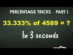 Percentage Tricks I Solve Percentage Mentally I Maths Tricks I Percentages Made Easy With Shortcuts Youtube In 2020 Cool Math Tricks Math Tricks Mental Math