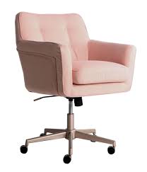 Serta Style Ashland Home Office Chair Blush Pink Twill Fabric Walmart Com In 2021 Pink Office Chair Office Chair Best Office Chair