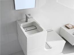 roca w + w integrated washbasin white
