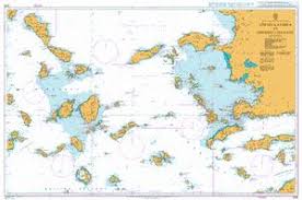 1095 Aegean Sea Greece And Turkey Steno Kafirea To Rhodes Channel