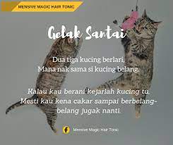 Gaaa,,, adit setengah berlari, melambaikan tangannya dari kejauhan. Dua Tiga Kucing Berlari Mana Mensive Magic Hair Tonic Facebook