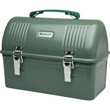 Stanley Classic 10 Quart Lunch Box Hammertone Green 041604255823 The Home Depot Metal Lunch Box Lunch Boxes For Men Insulated Lunch Box