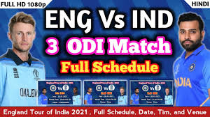 क्योकि आपको पता होना चाहिए की india vs england live match का digital streaming का copyright star media के पास है. India Vs England Odi Series 2021 Bcci Allowance Full Schedule Ind Vs Eng Odi Series 2021 Schedule Youtube