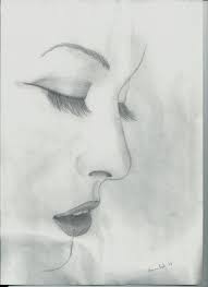 Drawing realistic tiger eye with pencil step 7. Face Side Face Drawing Eye Sketch Human Face Drawing