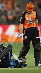 POV: You’ve just come out to bat & you cop this first ball 🫣 Thankfully,  Alex Carey is all good! #BBL14