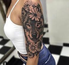 Oberschenkeltattoo Tattoos Ale Wolf Tattoo Sleeve Animal Tattoos Wolf Tattoos For Women