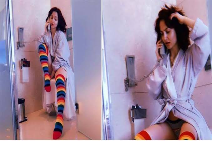 Image result for elli avram toilet photoshoot"