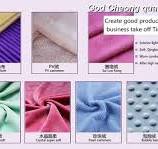 High Quality Super Soft Velboa Micro Fabric/Short Pile Plush ...