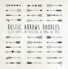 Hand Drawn Arrow Clipart Arrow Doodle Clipart Rustic Arrow Etsy Arrow Doodle How To Draw Hands Clip Art