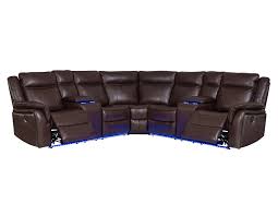 Award wining & 5 star rating. Levin Cocoa 3 Piece Power Reclining Sectional Steve Silver Company
