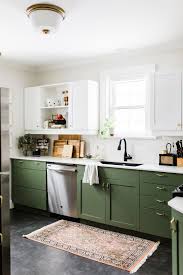 This Striking 1 200 Sq Ft Home Will Make You Want To Move To Canada In 2020 Green Kitchen Cabinets Kitchen Renovation Kitchen Cabinet Design