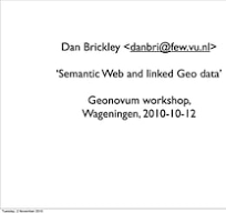 Intertwingularity, Semantic Web and linked Geo data | PPT