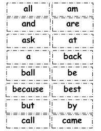 Printable word wall words for preschool. Free Kindergarten And First Grade Word Wall Words By Mrs Patton
