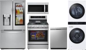 Are lg kitchen appliances any good. Lg Lgreradwmwwadr209 5 Piece Kitchen Appliances Package With French Door Refrigerator Gas Range Dishwasher And Over The Range Microwave In Stainless Steel
