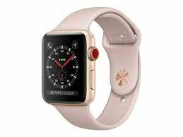 Buy apple watch series 3 smartwatches and get the best deals at the lowest prices on ebay! Apple Watch Series 3 42mm Gold Aluminium Case With Pink Sand Sport Band Gps Cellular Mqk32ll A For Sale Online Ebay