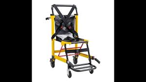 Official evac chair demonstration video. Line2design Deluxe Heavy Duty 4 Wheel Stair Chair 70002 Y Youtube