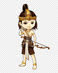Selain rupanya berwarna merah, si cepot juga menunjukkan sebuah inovasi pada dunia wayang golek. Mann In Schwarzen Hosen Charakter Illustration Arjuna T Shirt Chibi Bhima Wayang Allu Arjun Allu Arjun Anime Png Pngegg