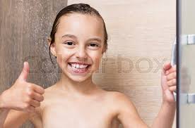 Check spelling or type a new query. Smiling Beautiful Little Girl Bathing Stock Image Colourbox