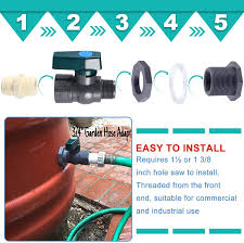 Fht x mht hose adapter. Watering Equipment Gray With Green 1 Inch Rain Barrel Garden Spigot Kit For Aquariums Water Tanks Pools Mudder Pvc Spigot Rain Barrel Faucet Kit Pvc Rain Barrel Valve With Bulkhead Fitting And Hose