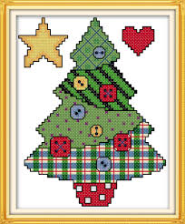 Prayers for kids at any age 13 cross stitch patterns projects. Cross Stitch Stamped Kits Quilt Pre Printed Patterns Cross Stitching For Beginner Kids Adults 11ct Embroidery Crafts Needlepoint Starter Kits Button Christmas Tree Buy Online In Oman At Oman Desertcart Com Productid 109882293