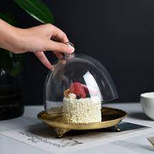 进口带玻璃罩小蛋糕糕点托摆件蛋糕房点心橱窗展示托美食摄影道具 淘宝网 snow globes decor home decor