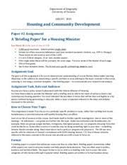 The paper will also provide recommendations regarding leadership in the gaming industry in order. Ggr357 Paper 2 Assignment Briefing Paper 2015 Department Of Geography University Of Toronto Ggr357 2015 Housing And Community Development Course Hero