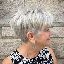 Gray Undercut Pixie Over 60 Short Hair Styles Short Thin Hair Hair Styles