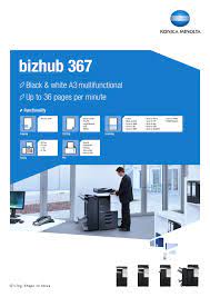 Cost effective a3 black & white multifunctional printer. Bizhub 367 Datasheet 1 By Konica Minolta Business Solutions Europe Gmbh Issuu