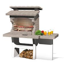 Un barbecue fixe, une plancha et. Barbecue En Beton Beige Et Gris Luxor L 159 X L 72 X H 161 Cm Leroy Merlin